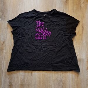 Just My Size Black T-Shirt "The Golden Girls" Purple Letters Women's Size 5X